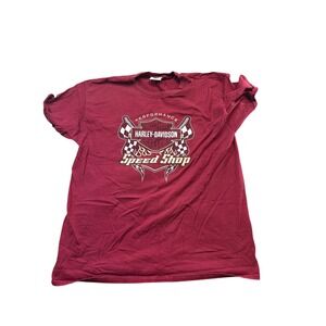 Harley Davidson Amman Kingdom Of Jordan Men's Large Shirt Red